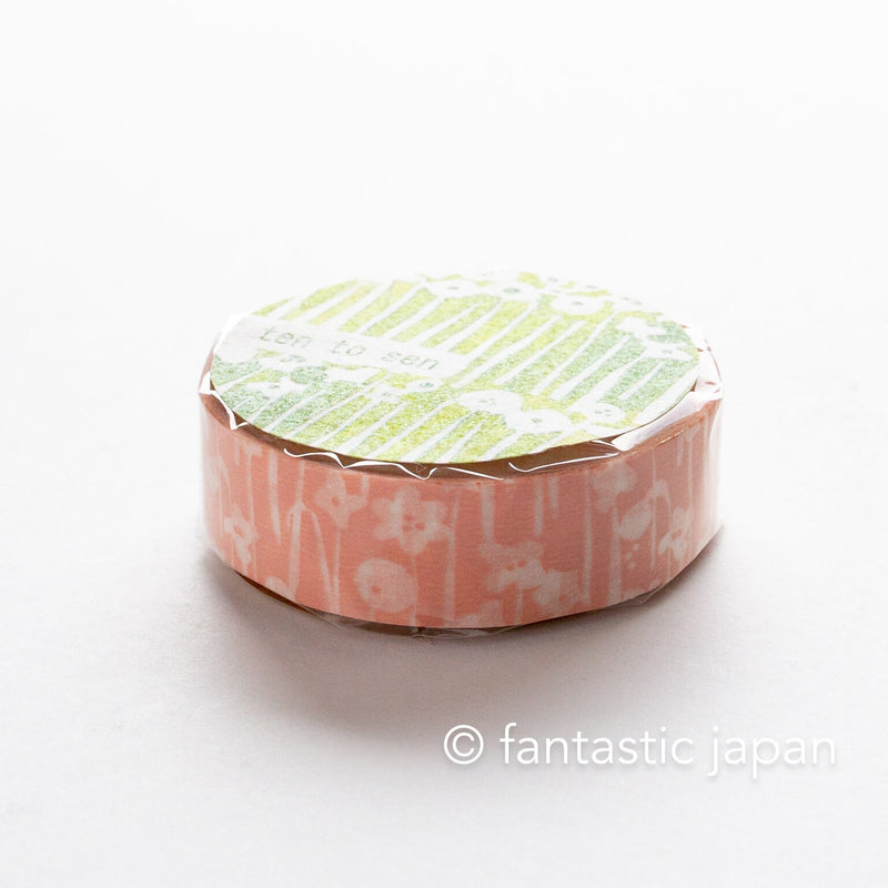 classiky washi tape -little flower "pink- " by ten to sen
