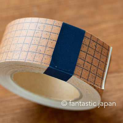 classiky Kraft paper tape -30mm blue square #45213-02-  by Craft Log's