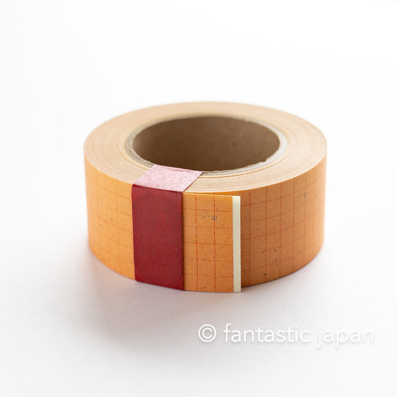 classiky Kraft paper tape -30mm red square 