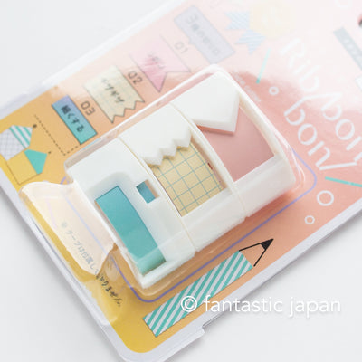 Masking tape dispenser for 15mm wide -Ribbonon- / kutsuwa / Washi tape cutter