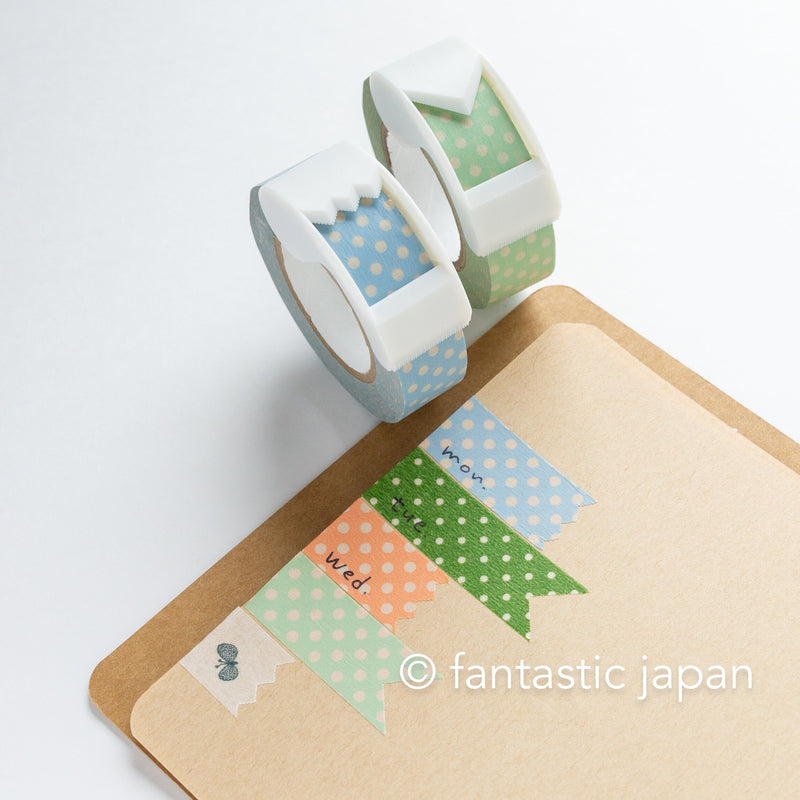 Masking tape dispenser for 15mm wide -Ribbonon- / kutsuwa / Washi tape –  Fantastic Japan
