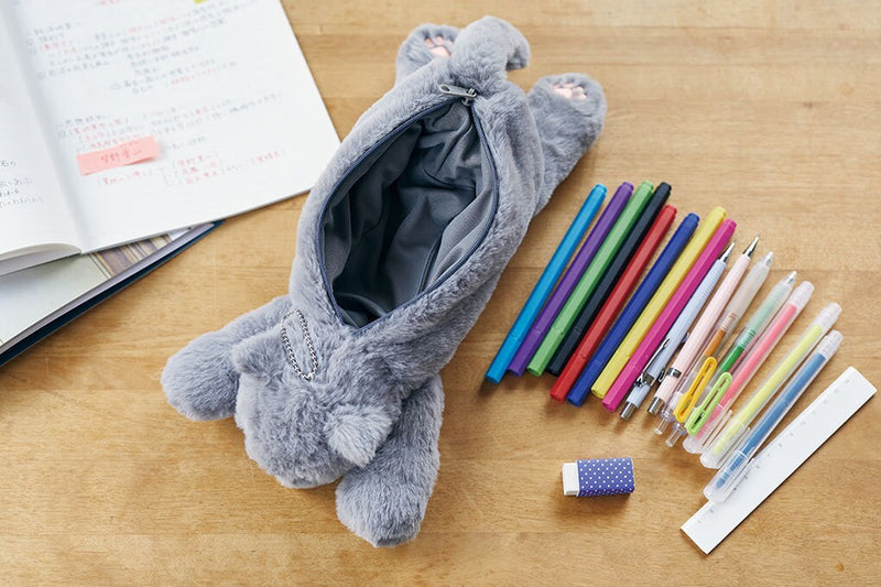 Pencil pouch -POUZOO "lesser panda"- / animal fluffy pen case