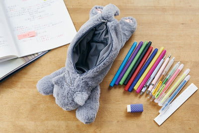 Pencil pouch -POUZOO "cat"- / animal fluffy pen case