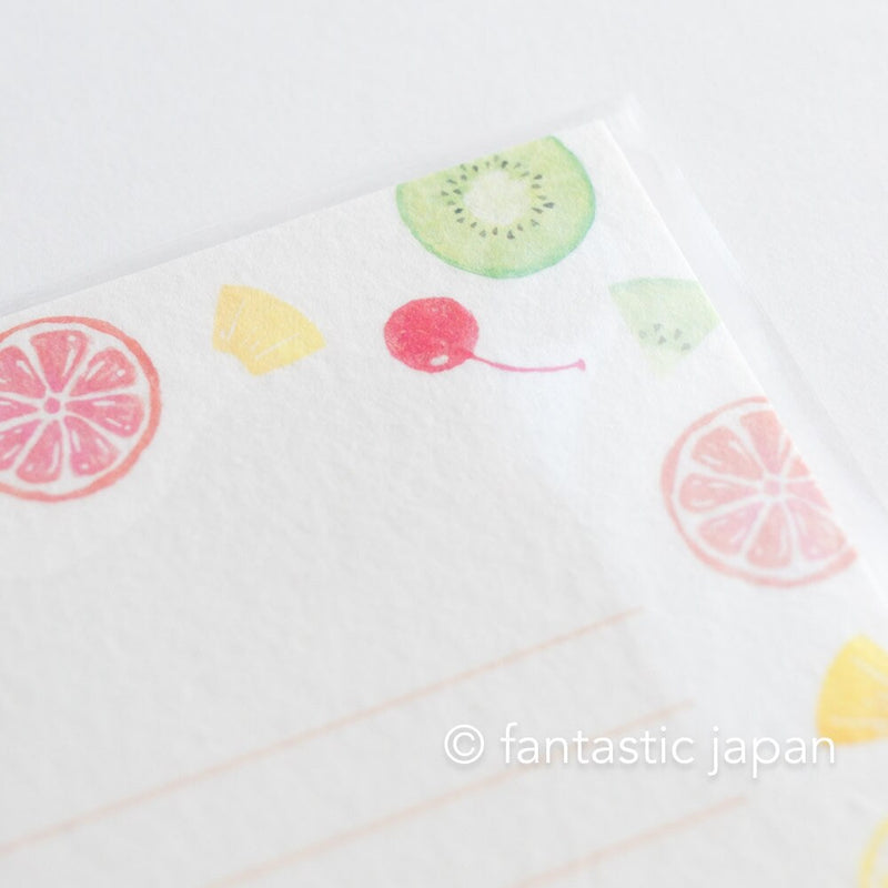 Japanese washi letter set -tropical- / today&