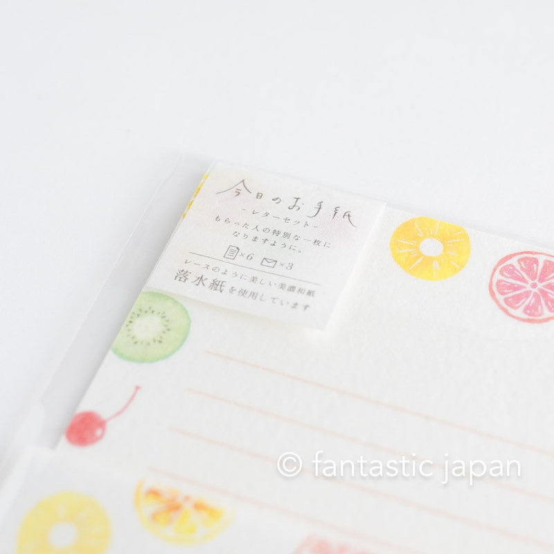 Japanese washi letter set -tropical- / today&