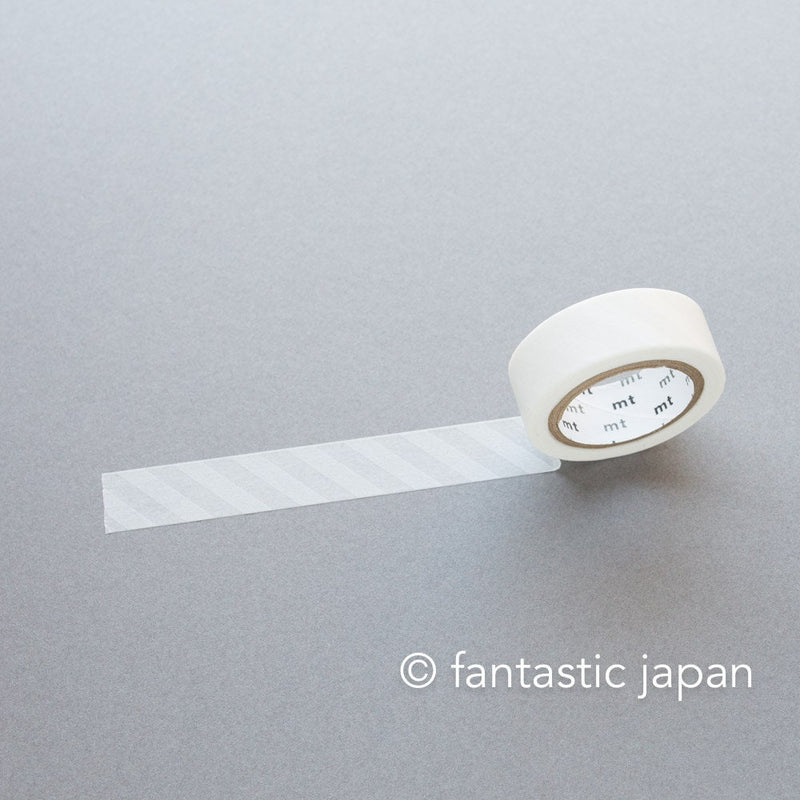 mt washi tape deco -stripe white- / MT01D379R / 15mm wide