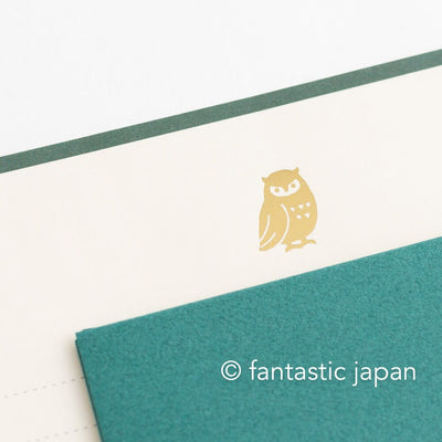 Foil stamping Letter Writing set - Lucia "owl"-