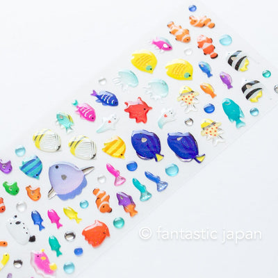 Hard gel 3D sticker -Tropical fish-
