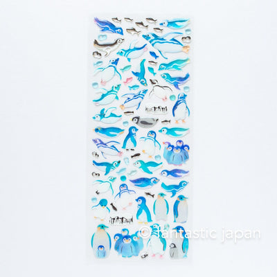 Hard gel 3D sticker -Penguins-