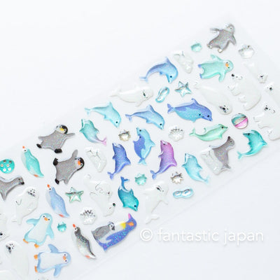 Hard gel 3D sticker -Dolphines-