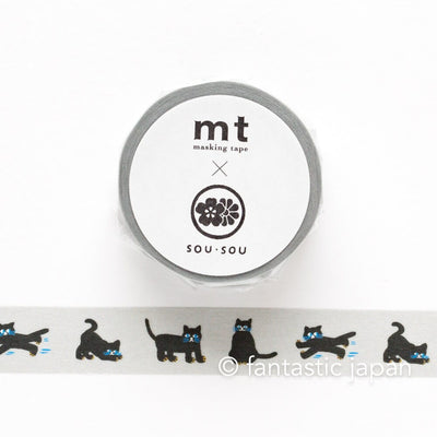 mt washi tape, SOUSOU -black cat-, MTSOU25