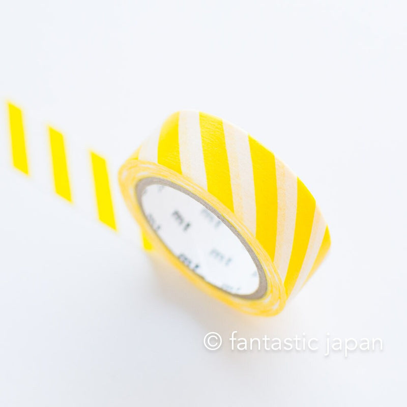 mt washi tape deco -stripe lemon- / MT01D369R / 15mm wide