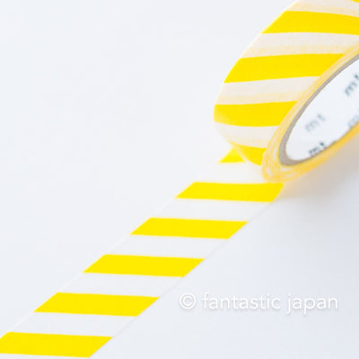 mt washi tape deco -stripe lemon- / MT01D369R / 15mm wide