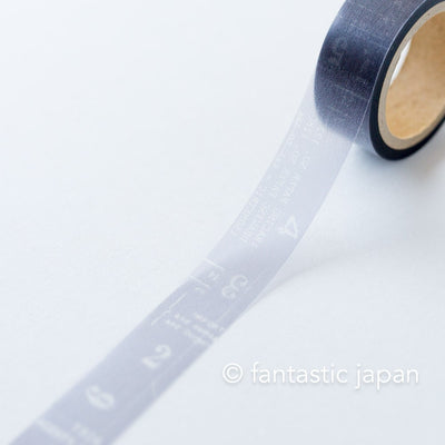 YOHAKU Clear masking tape -  letters and numbers - / CT-020