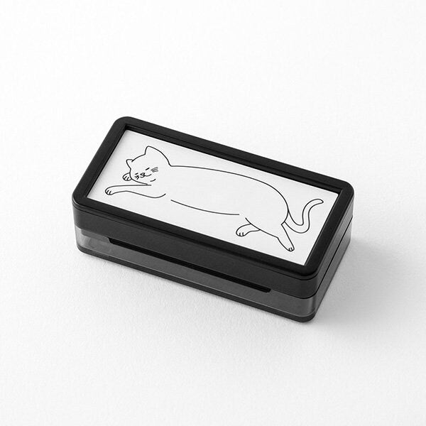 Paintable stamp half size -cat-