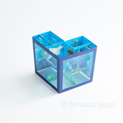 Greeting card  -Summer Aquarium tank-