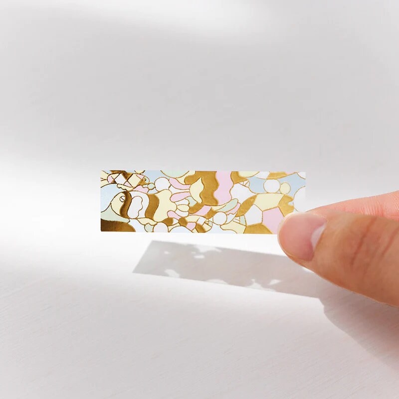 2023 new** KITTA Pre-Cut Clear Tape - KITT002 Stained glass (gold foil) -