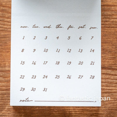 Oeda Letterpress / Label book niconeco collaboration -calendar-