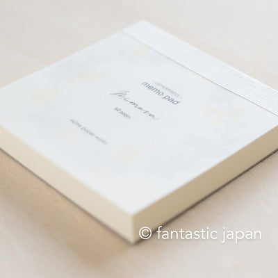 Hütte paper works Letterpress memo pad -mimosa-
