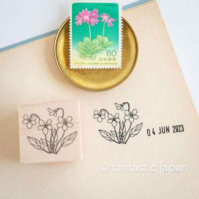 Hütte paper works Stamp -violet-