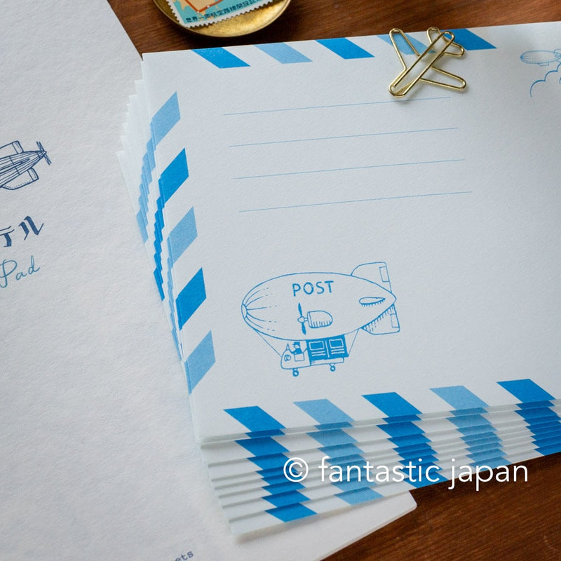 kyupodo letter pad and envelopes -the Airship Hotel-