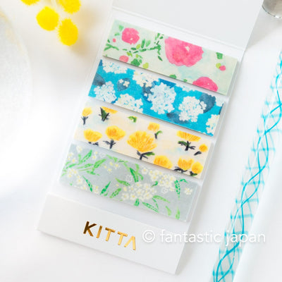 2023 new** KITTA Pre-Cut washi Tape - KITM068 flower7 -