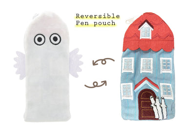 Moomin reversible Pen Pouch -Hattifattener-