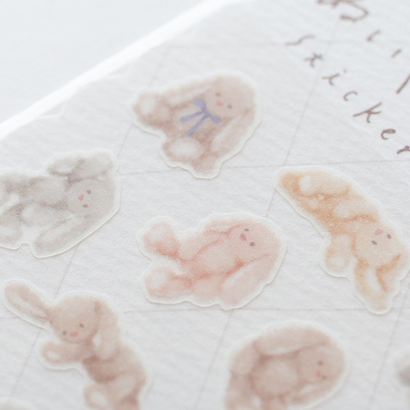 Mind Wave sticker / stuffed toy sticker -little bunny-