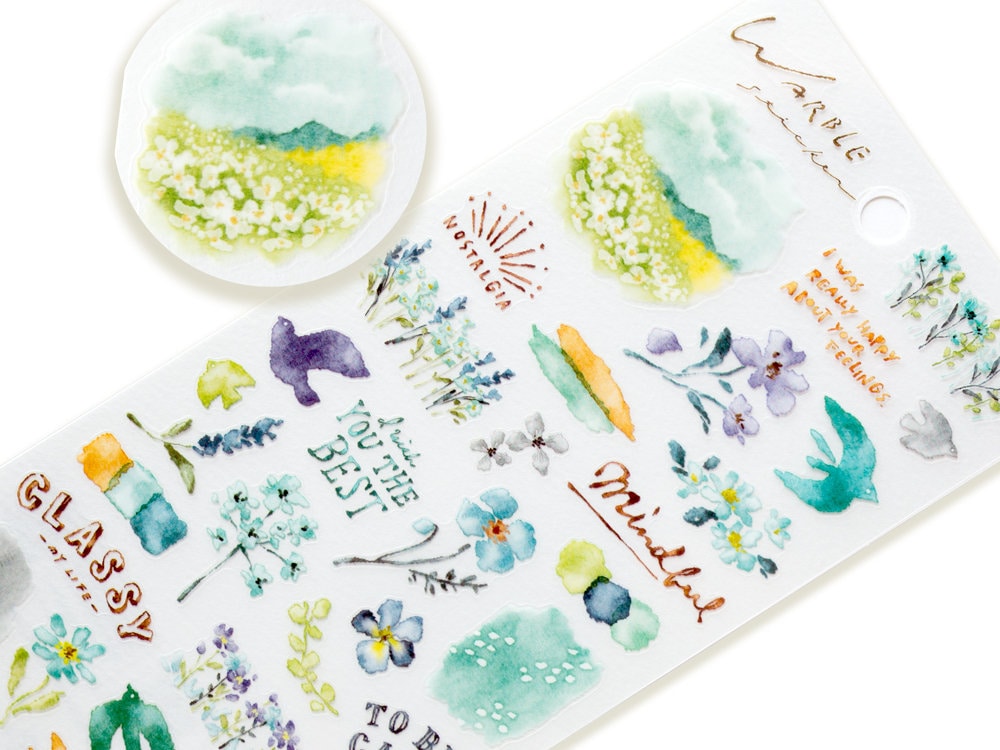 MIND WAVE sticker / WARBLE -blue- – Fantastic Japan MIND WAVE sticker / WARBLE -blue- – Fantastic Japan