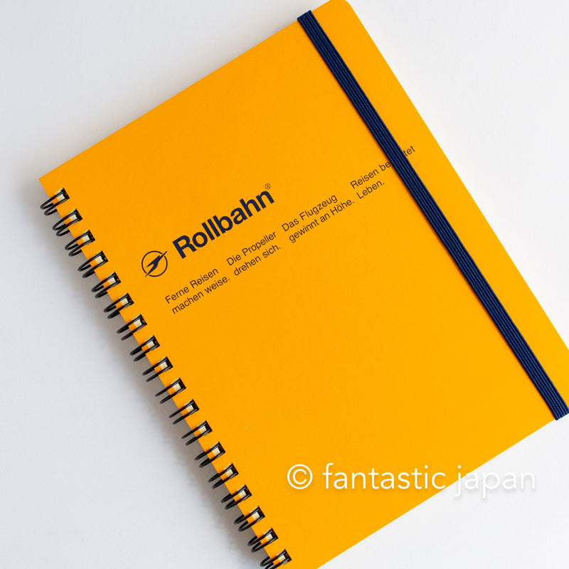 DELFONICS / Rollbahn spiral notebook Large (5.6" x 7.1" ) -yellow-