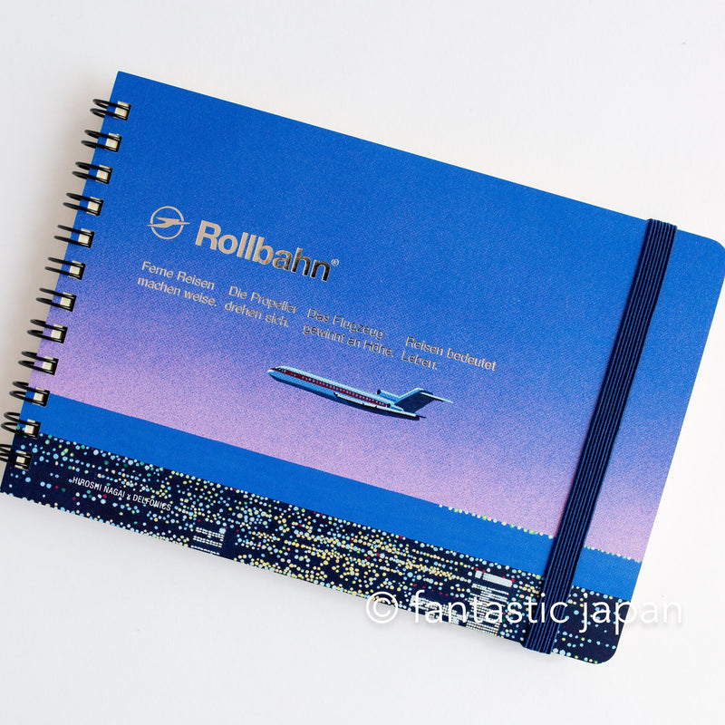 DELFONICS / Rollbahn spiral notebook Large (5" x 7.5" ) / Hiroshi Nagai -airplane-