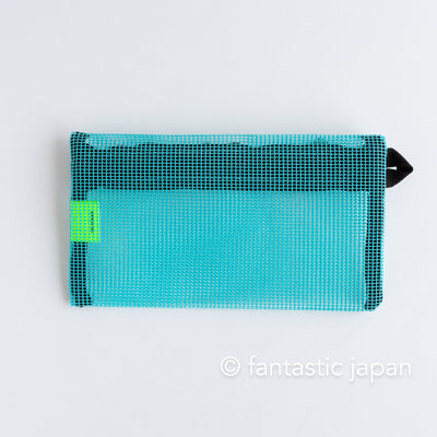 DELFONICS / Kontur Flat mesh pen case -mint-