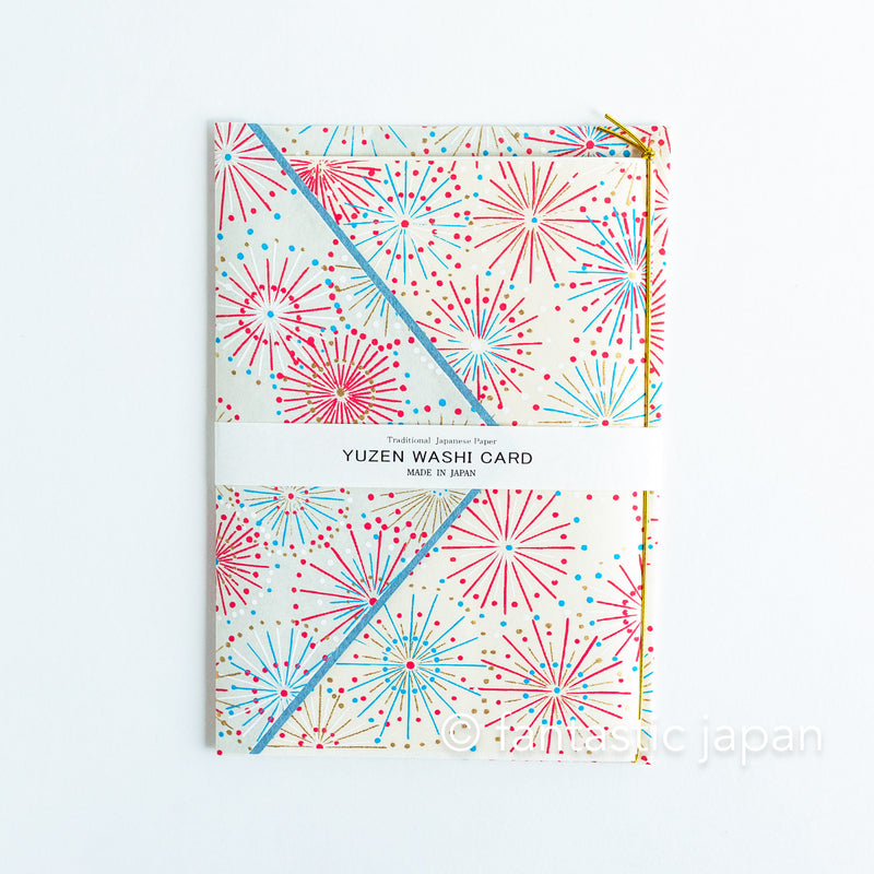 YUZEN washi card -fireworks- /  MONKU HOUSE