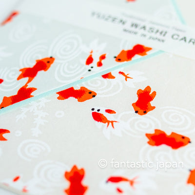 YUZEN washi card -goldfish- /  MONKU HOUSE
