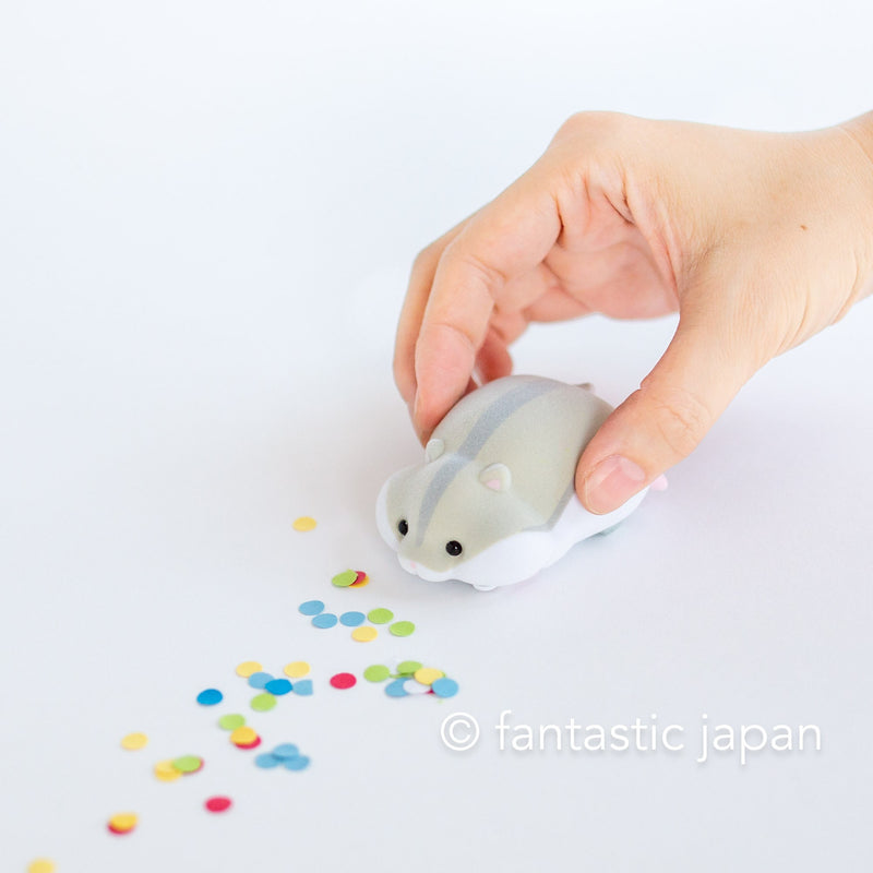 desktop mini eraser dust cleaner mogu mogu zoo - Djungarian hamster -