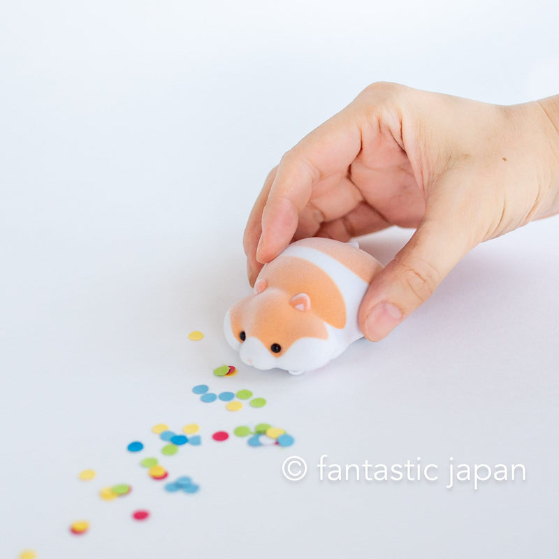 desktop mini eraser dust cleaner mogu mogu zoo - Golden hamster -