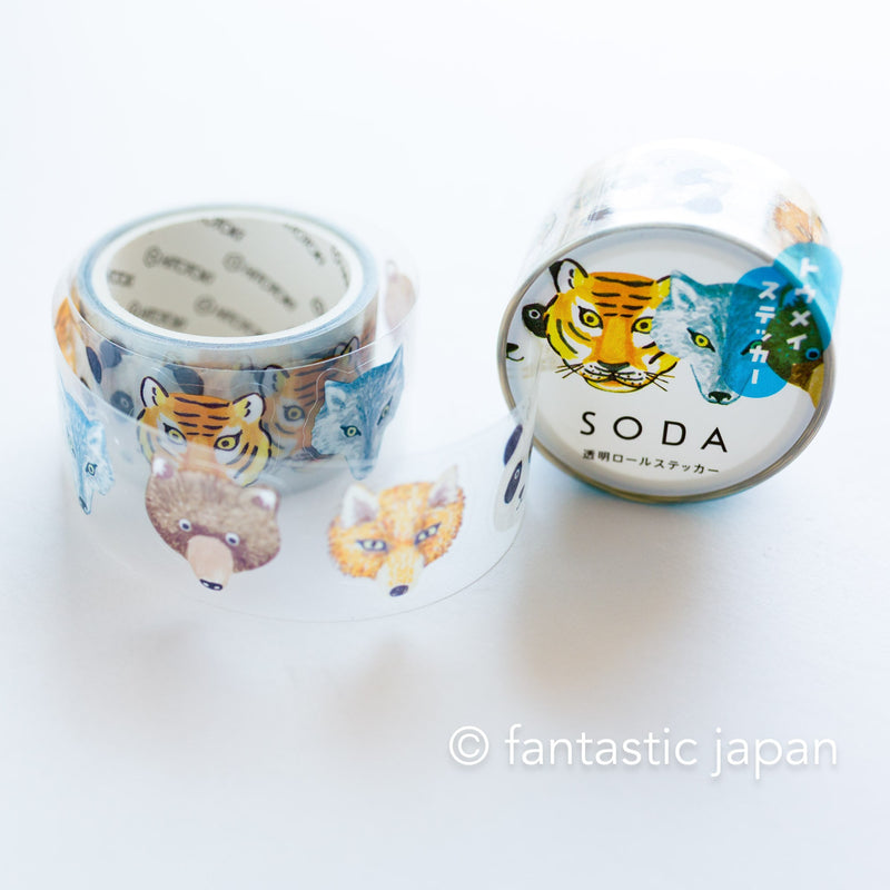 SODA / Clear PET roll sticker  -zoo-