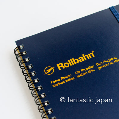 DELFONICS / Rollbahn spiral notebook Large (5.6" x 7.1" )  -dark blue-
