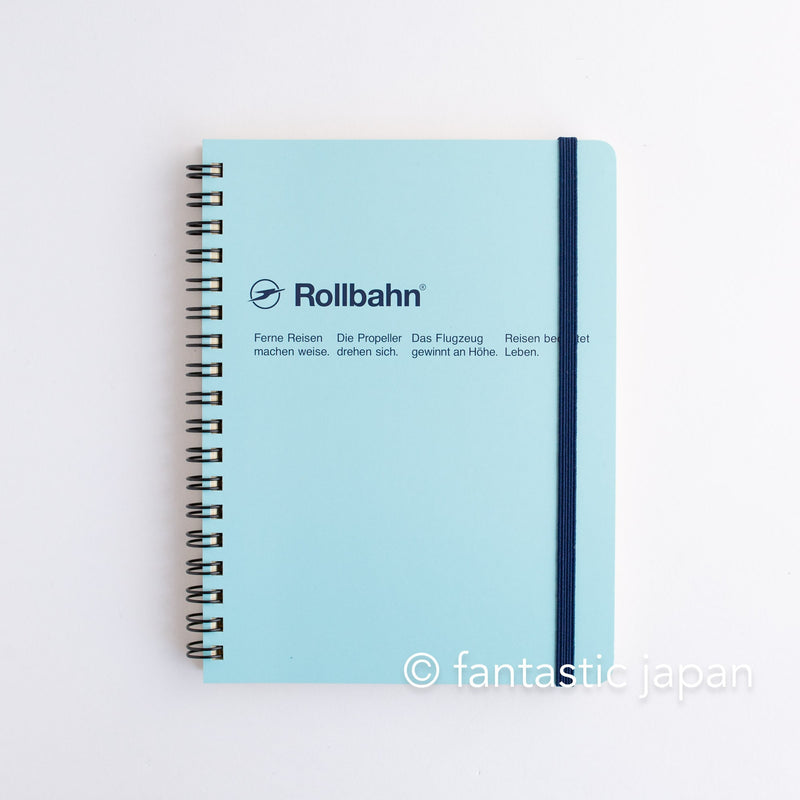 DELFONICS / Rollbahn spiral notebook Large (5.6" x 7.1" )  -light blue-