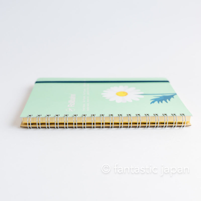 DELFONICS / Rollbahn spiral notebook Large (5.6" x 7.1" )  -marguerites-