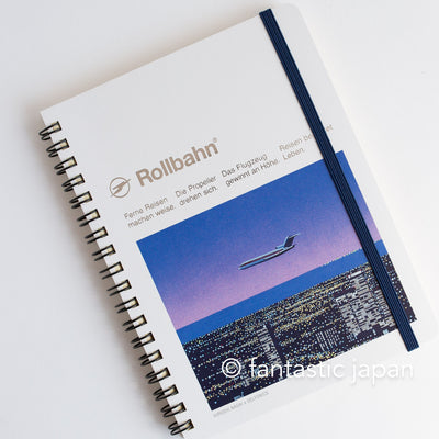 DELFONICS / Rollbahn spiral notebook Large (5.6" x 7.1" ) / Hiroshi Nagai -airplane-