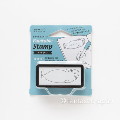 Paintable stamp half size -seal-