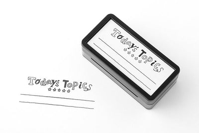 Paintable stamp half size -today's topics-