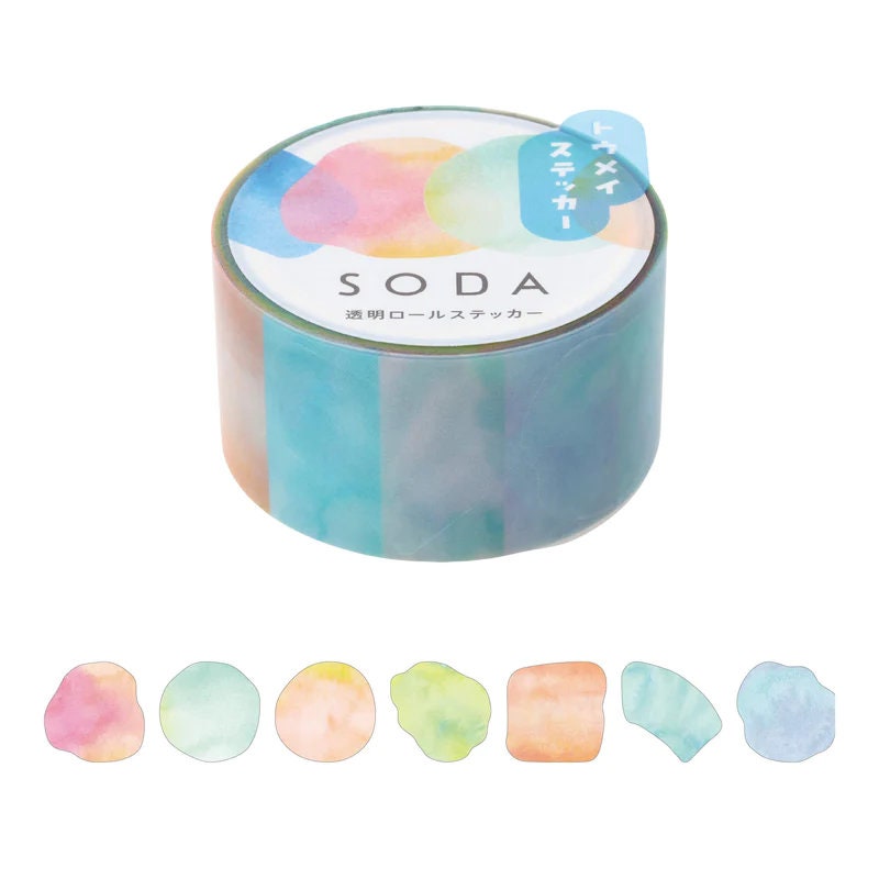 SODA / Clear PET roll sticker  -palette-