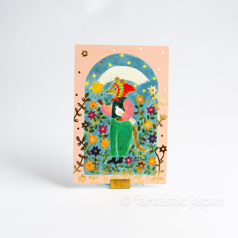 Cozyca post card / -amulet- by Aiko Fukawa