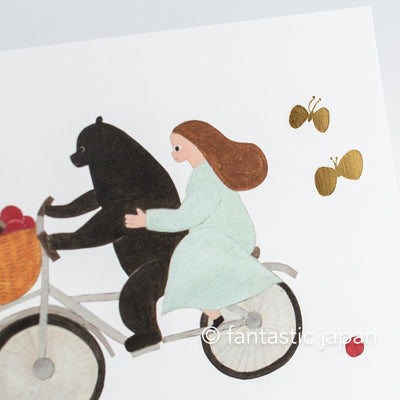 Cozyca post card / -bicycle- by necktie