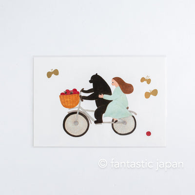Cozyca post card / -bicycle- by necktie