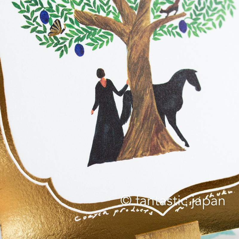Cozyca post card / -tree/gold- by nishishuku