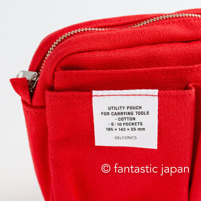 DELFONICS / 10 pocket Inner Carrying bag / S size -red-