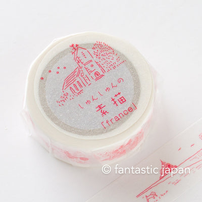 Classiky washi tape -rough sketches "france"- by ShunShun